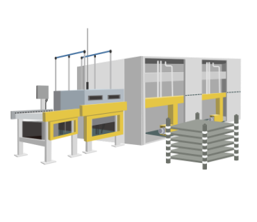 焼成キルンの台板・焼成用セッターイラスト