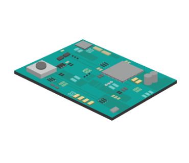 電子機器の放熱材イラスト